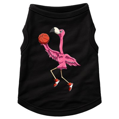 Flamingo Basketball Flamingo Playing Basketball Flamingo Doggie Tank