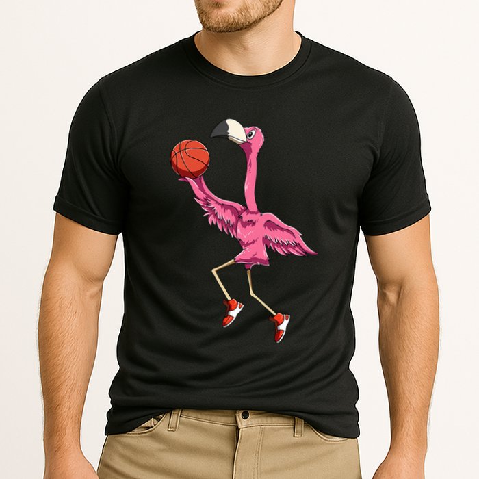 Flamingo Basketball Flamingo Playing Basketball Flamingo Performance Shirt