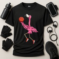 Flamingo Basketball Flamingo Playing Basketball Flamingo Performance Shirt