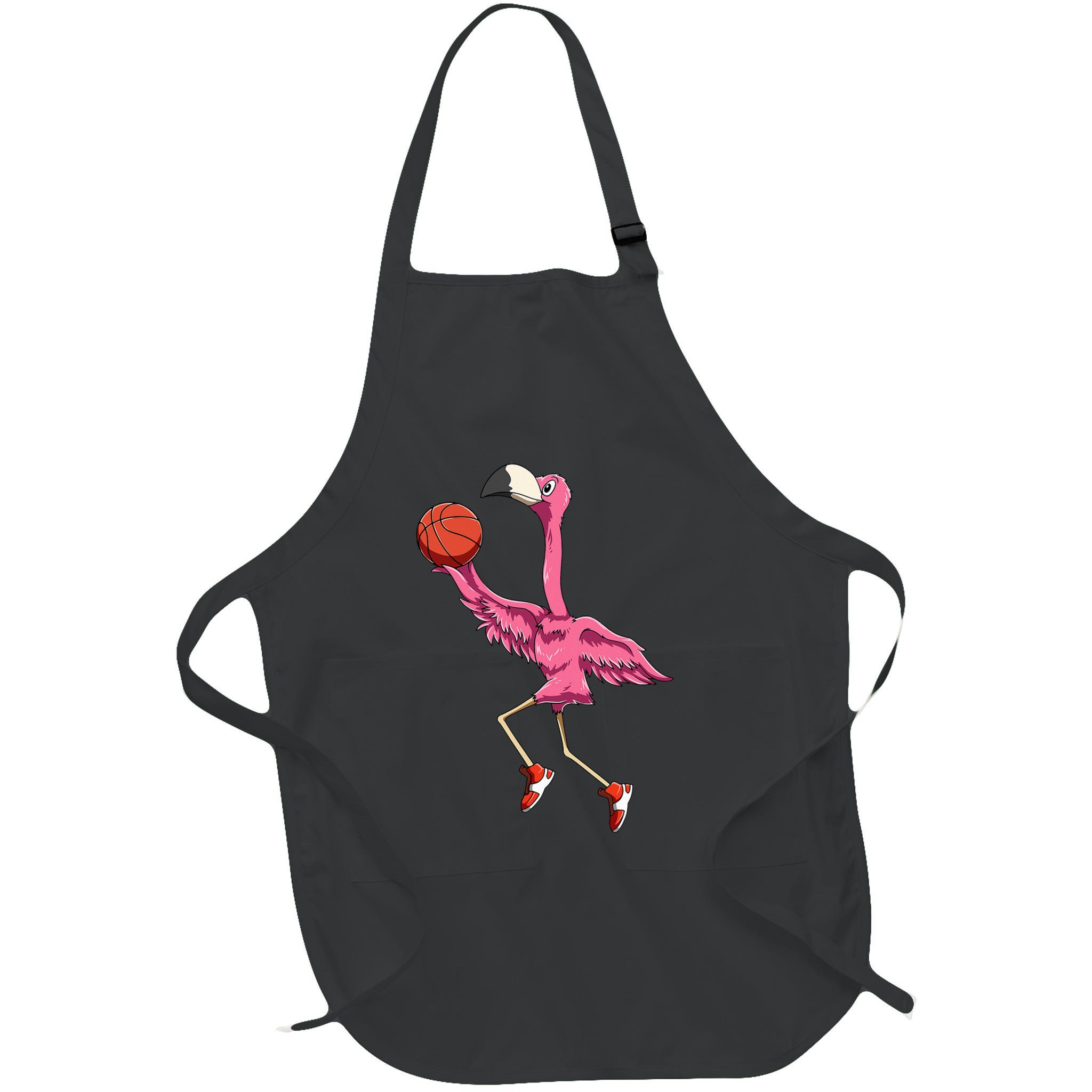 Flamingo Basketball Flamingo Playing Basketball Flamingo Apron