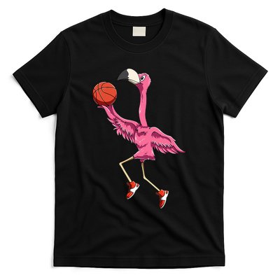 Flamingo Basketball Flamingo Playing Basketball Flamingo T-Shirt