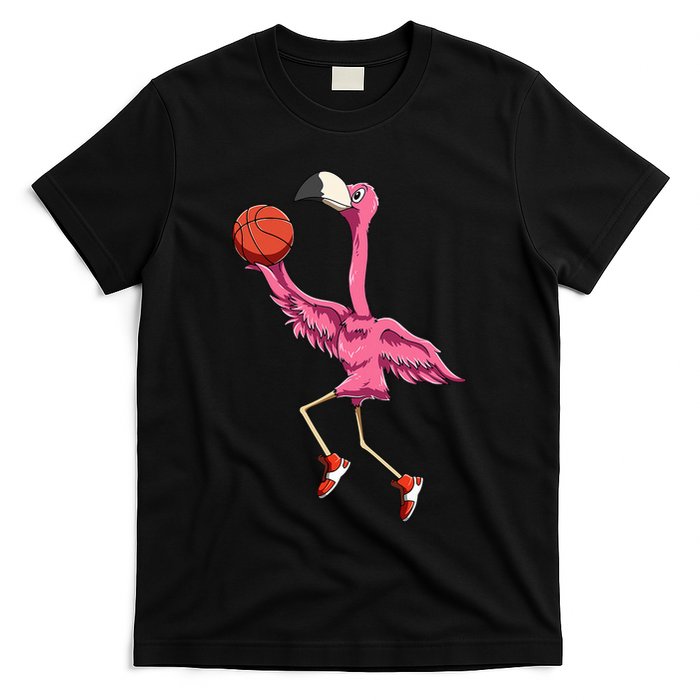 Flamingo Basketball Flamingo Playing Basketball Flamingo T-Shirt