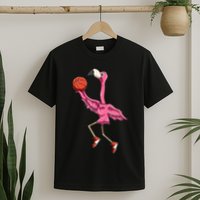 Flamingo Basketball Flamingo Playing Basketball Flamingo T-Shirt