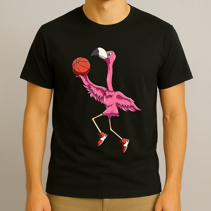 Flamingo Basketball Flamingo Playing Basketball Flamingo T-Shirt