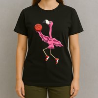 Flamingo Basketball Flamingo Playing Basketball Flamingo T-Shirt