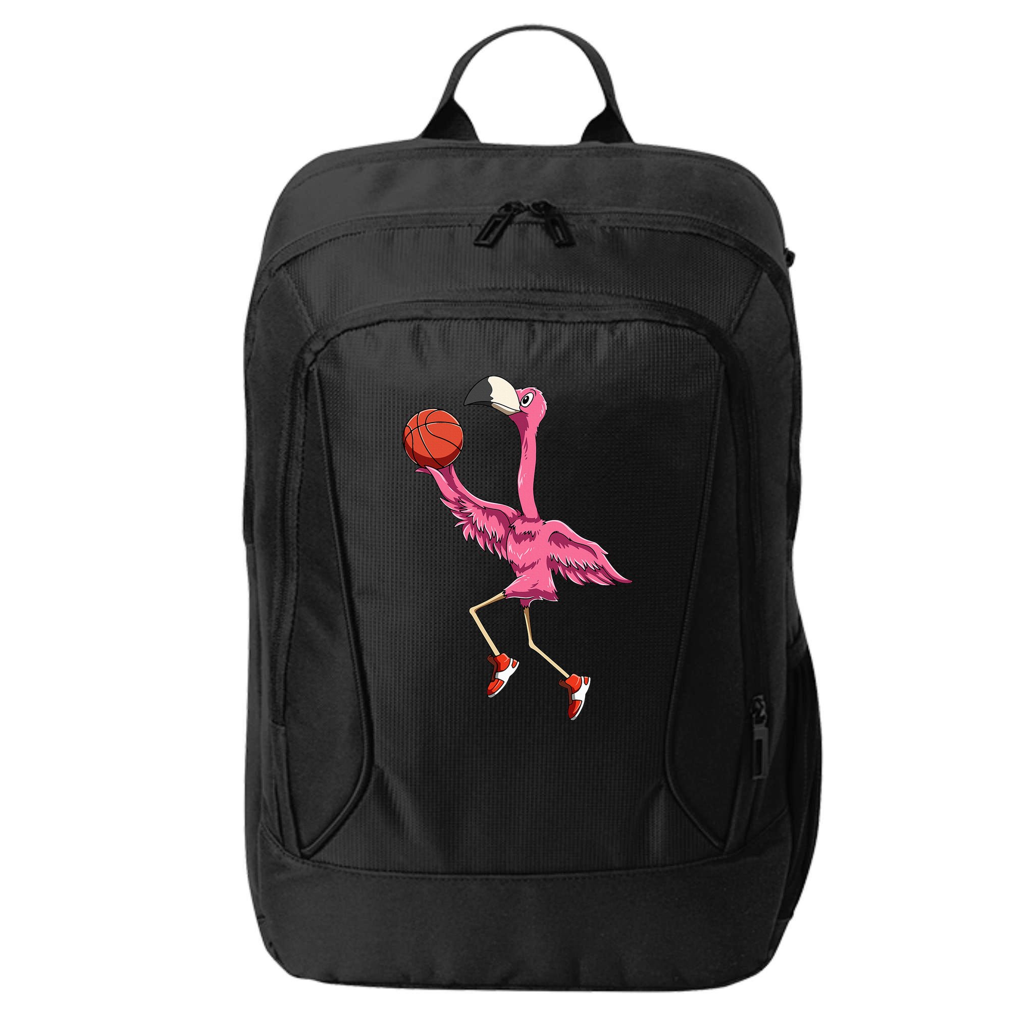 Flamingo Basketball Flamingo Playing Basketball Flamingo City Backpack