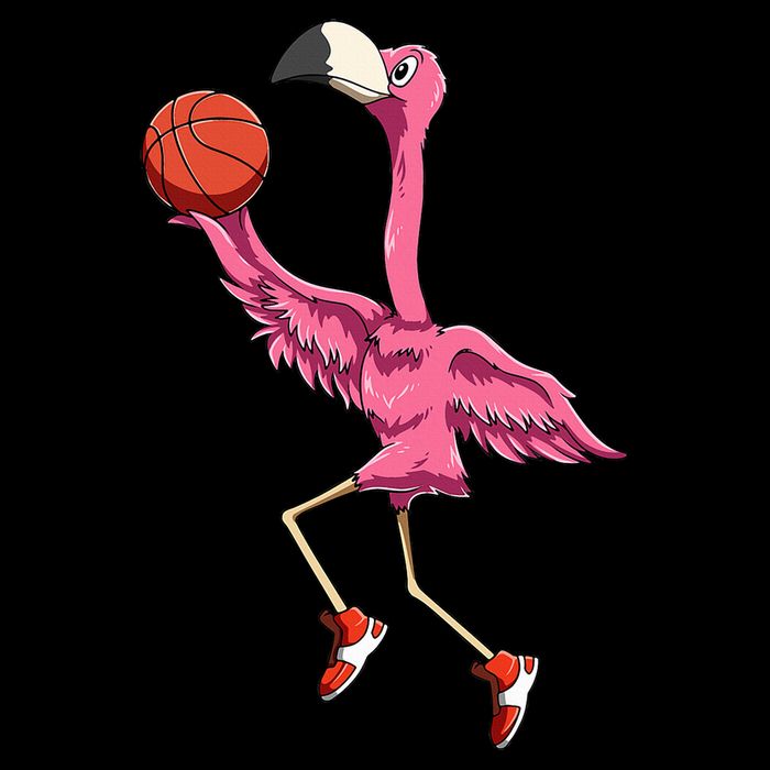 Flamingo Basketball Flamingo Playing Basketball Flamingo Bucket Hat