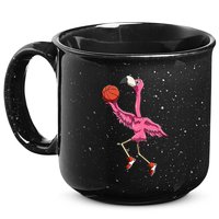Flamingo Basketball Flamingo Playing Basketball Flamingo 15oz Campfire Ceramic Mug