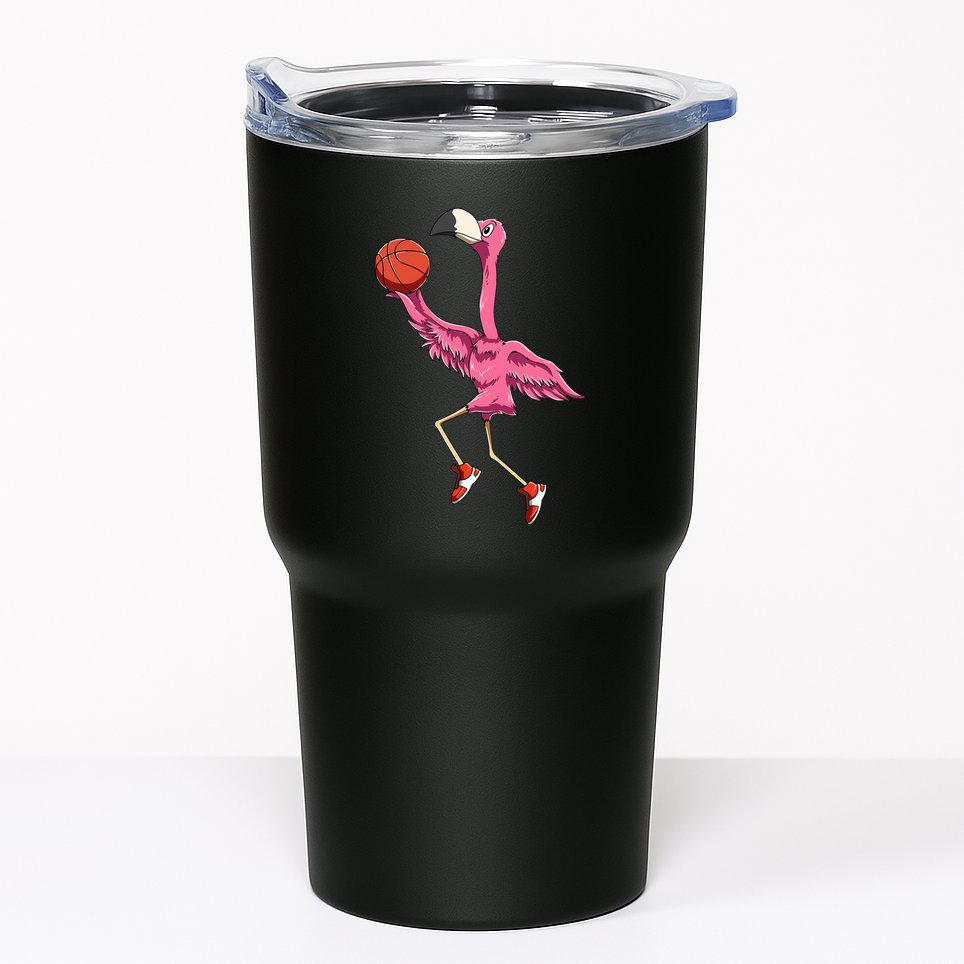 Flamingo Basketball Flamingo Playing Basketball Flamingo Tumbler
