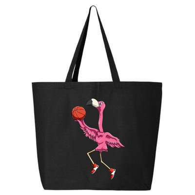 Flamingo Basketball Flamingo Playing Basketball Flamingo 25L Jumbo Tote