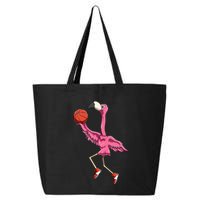 Flamingo Basketball Flamingo Playing Basketball Flamingo 25L Jumbo Tote