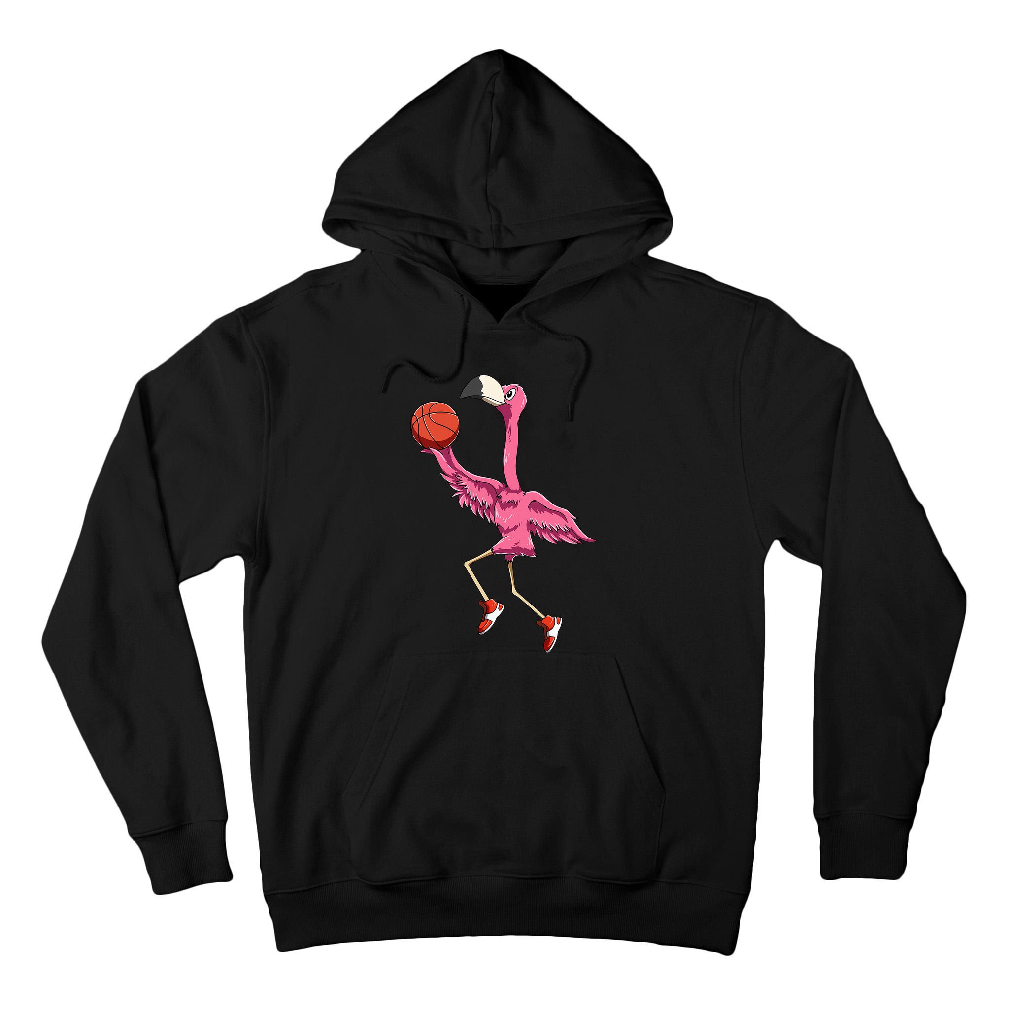 Flamingo Basketball Flamingo Playing Basketball Flamingo Tall Hoodie