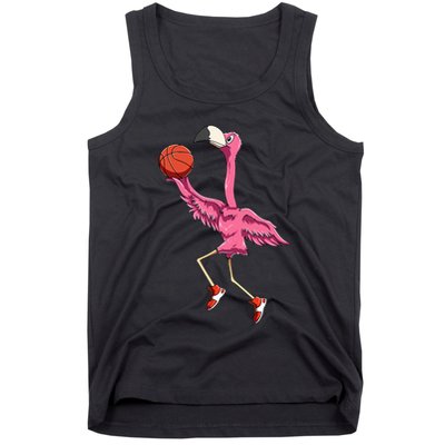 Flamingo Basketball Flamingo Playing Basketball Flamingo Tank Top
