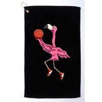 Flamingo Basketball Flamingo Playing Basketball Flamingo Golf Towel