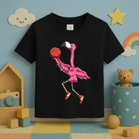 Flamingo Basketball Flamingo Playing Basketball Flamingo Toddler T-Shirt