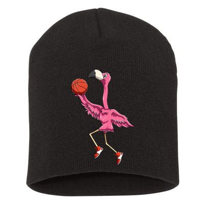 Flamingo Basketball Flamingo Playing Basketball Flamingo Short Acrylic Beanie