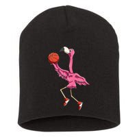 Flamingo Basketball Flamingo Playing Basketball Flamingo Short Acrylic Beanie