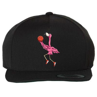 Flamingo Basketball Flamingo Playing Basketball Flamingo Wool Snapback Cap