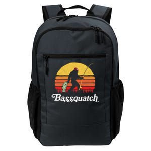 Funny Bigfoot Fishing Outdoor Retro Gift Daily Commute Backpack