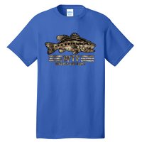 Funny Bass Fishing Camo Wtf Wheres The Fish Cool Gift Tall T-Shirt