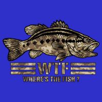 Funny Bass Fishing Camo Wtf Wheres The Fish Cool Gift Zip Tote Bag