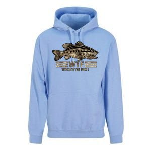 Funny Bass Fishing Camo Wtf Wheres The Fish Cool Gift Unisex Surf Hoodie