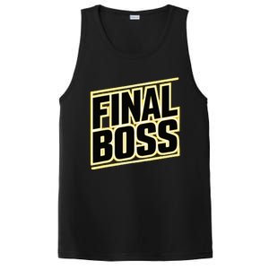 Final Boss Funny Tough As A Rock Wrestling Mma Gamer PosiCharge Competitor Tank