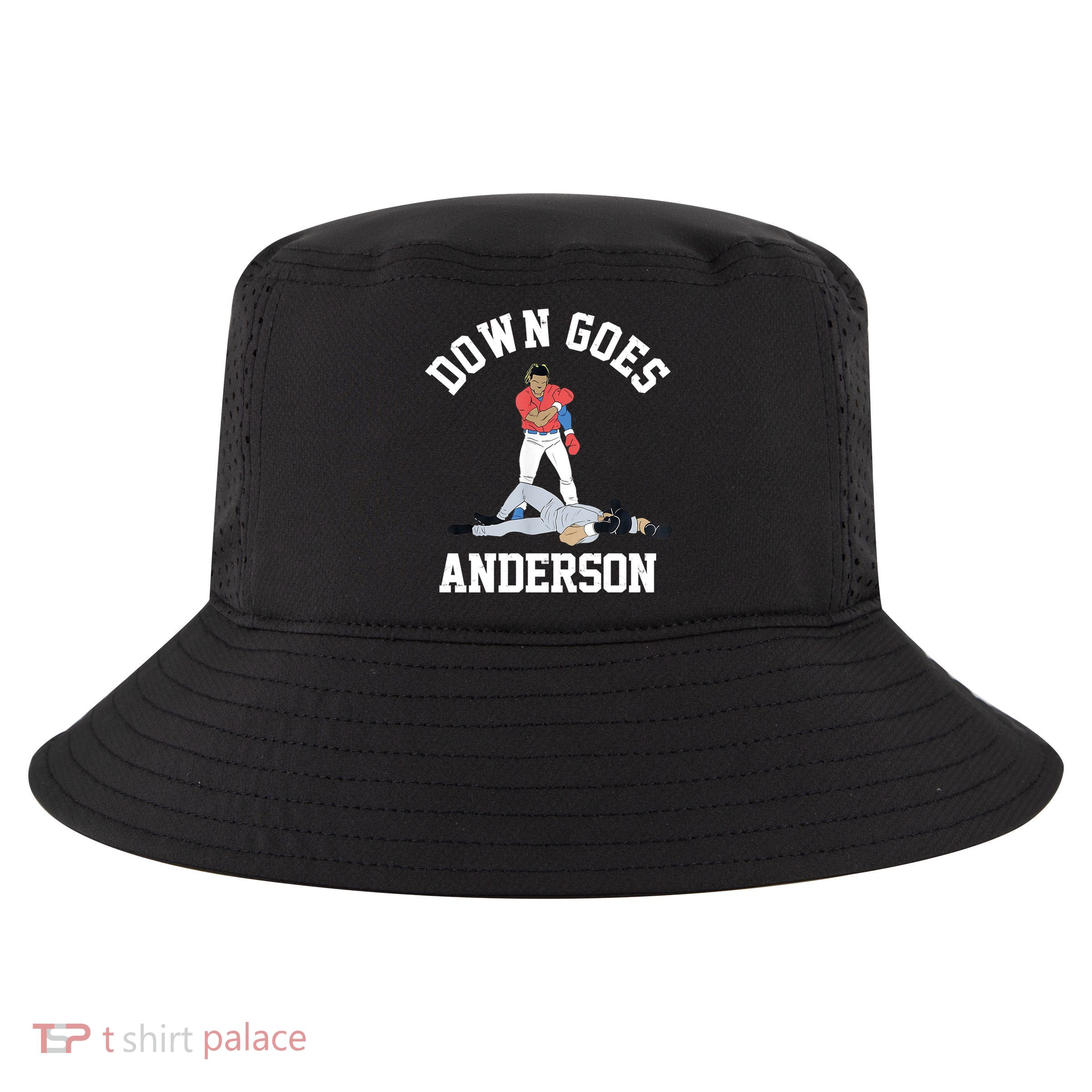 Funny Baseball Fight Down Goes Anderson Cool Comfort Performance Bucket Hat