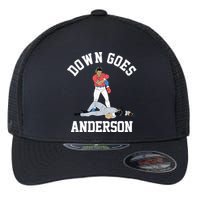 Funny Baseball Fight Down Goes Anderson Flexfit Unipanel Trucker Cap