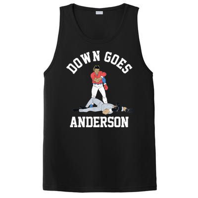 Funny Baseball Fight Down Goes Anderson PosiCharge Competitor Tank