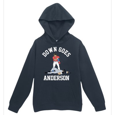 Funny Baseball Fight Down Goes Anderson Urban Pullover Hoodie