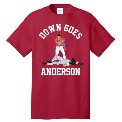 Funny Baseball Fight Down Goes Anderson Tall T-Shirt