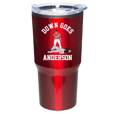 Funny Baseball Fight Down Goes Anderson Tumbler