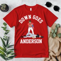 Funny Baseball Fight Down Goes Anderson Premium T-Shirt