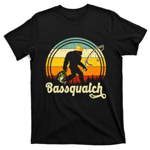 Funny Bigfoot Fishing Outdoor Fishing Gifts T-Shirt