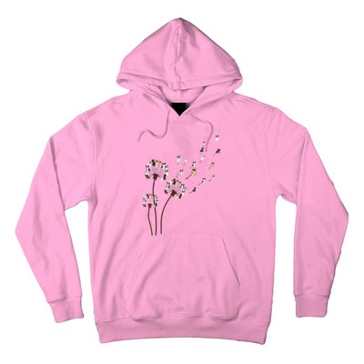 French Bulldog Flower Fly Dandelion Funny Dog Lovers Hoodie