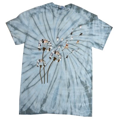 French Bulldog Flower Fly Dandelion Funny Dog Lovers Tie-Dye T-Shirt