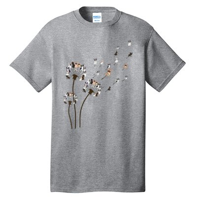 French Bulldog Flower Fly Dandelion Funny Dog Lovers Tall T-Shirt