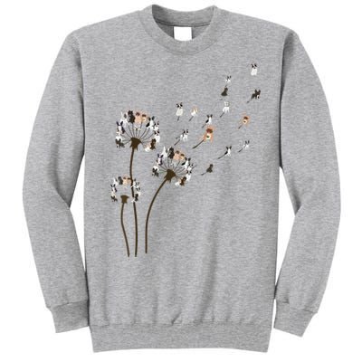 French Bulldog Flower Fly Dandelion Funny Dog Lovers Tall Sweatshirt