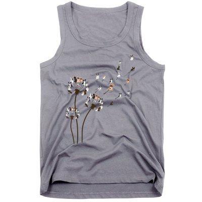 French Bulldog Flower Fly Dandelion Funny Dog Lovers Tank Top