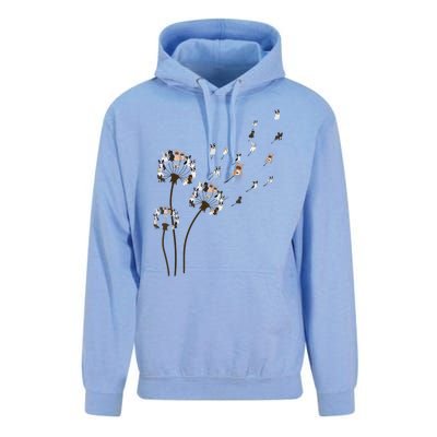 French Bulldog Flower Fly Dandelion Funny Dog Lovers Unisex Surf Hoodie