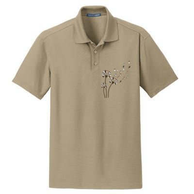 French Bulldog Flower Fly Dandelion Funny Dog Lovers Dry Zone Grid Polo