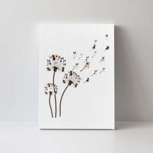 French Bulldog Flower Fly Dandelion Funny Dog Lovers Canvas