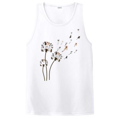 French Bulldog Flower Fly Dandelion Funny Dog Lovers PosiCharge Competitor Tank