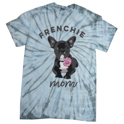 French Bulldog For Women Frenchie Mom Flower Tie-Dye T-Shirt