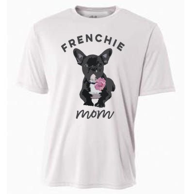 French Bulldog For Women Frenchie Mom Flower Cooling Performance Crew T-Shirt