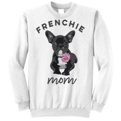 French Bulldog For Women Frenchie Mom Flower Sweatshirt