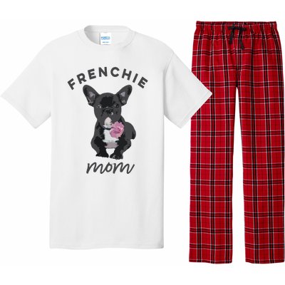 French Bulldog For Women Frenchie Mom Flower Pajama Set