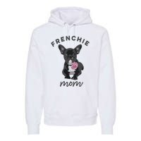 French Bulldog For Women Frenchie Mom Flower Premium Hoodie