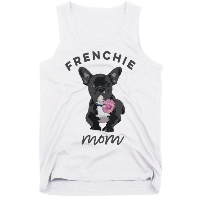 French Bulldog For Women Frenchie Mom Flower Tank Top